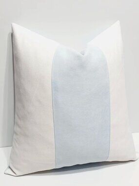 MEZZO Decorative Pillow Cover - Spa Blue - Velvet Pillow - Linen Pillow - Light